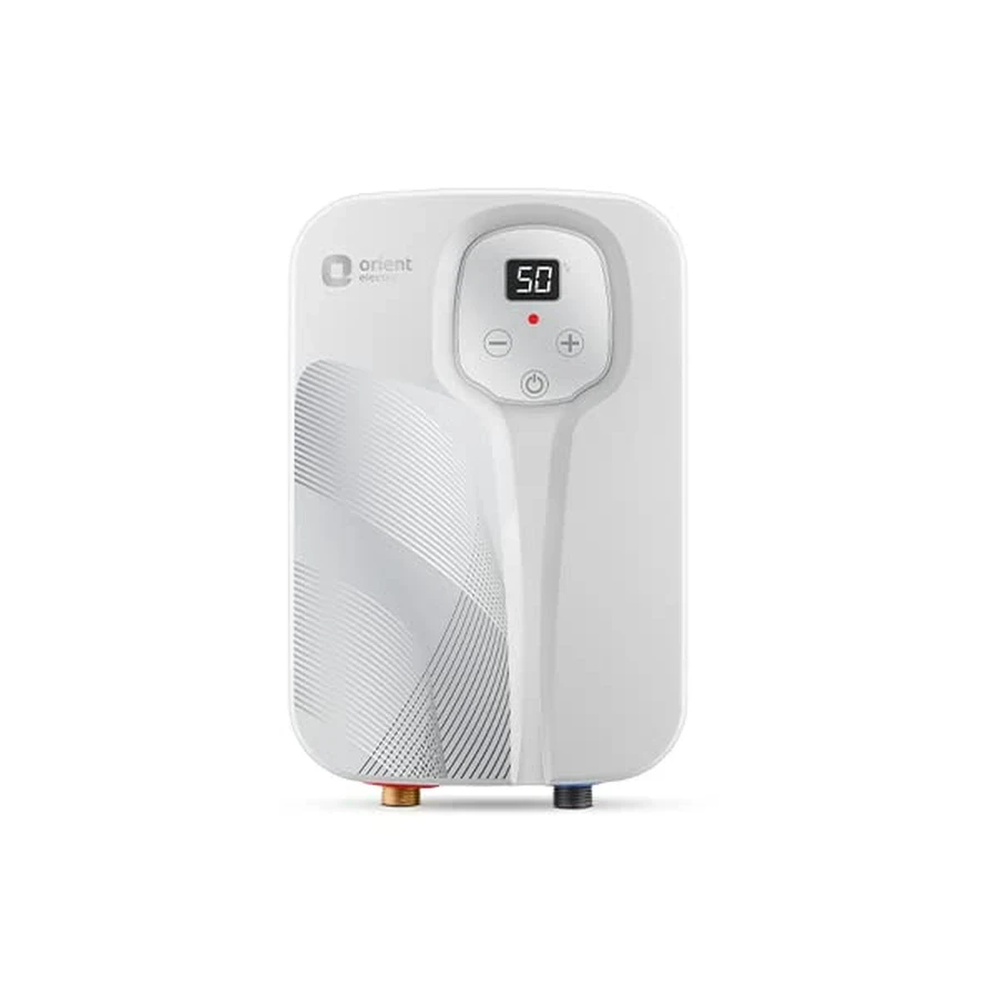 Thermo Swift Instant Electric Water Heater - High Efficiency, Wall-Mounted, Overheat Protection Safety, Compact Design (White)