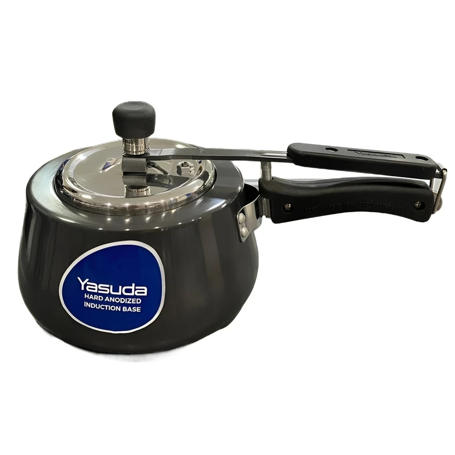 Yasuda YS-PHAIB Hard Anodized Induction Base Pressure Cooker Series - Available in 2L, 3L, & 5L | Non-Reactive Scratch-Resistant Surface | Gas & Induction Stove Compatible