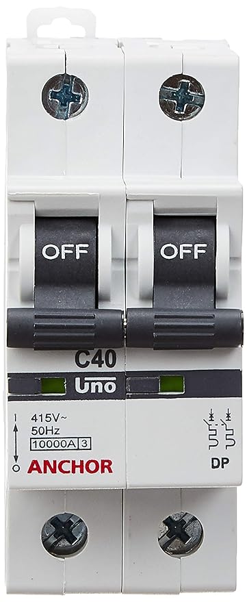 Anchor 98023 40A DP 'C' UNO MCB