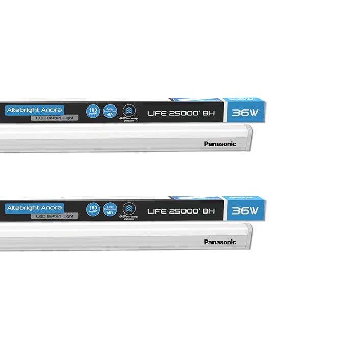 3 36-watt LED BattenTubelight  IP20 36W Aluminium Batten